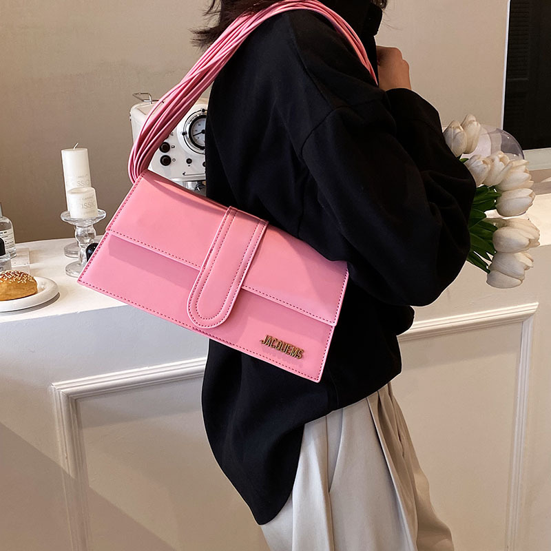 Cross-Border High Quality Bag Women's 2023 Summer Popular New Fashion Small Square Bag Minority Simple Shoulder Strap Underarm Shoulder Bag