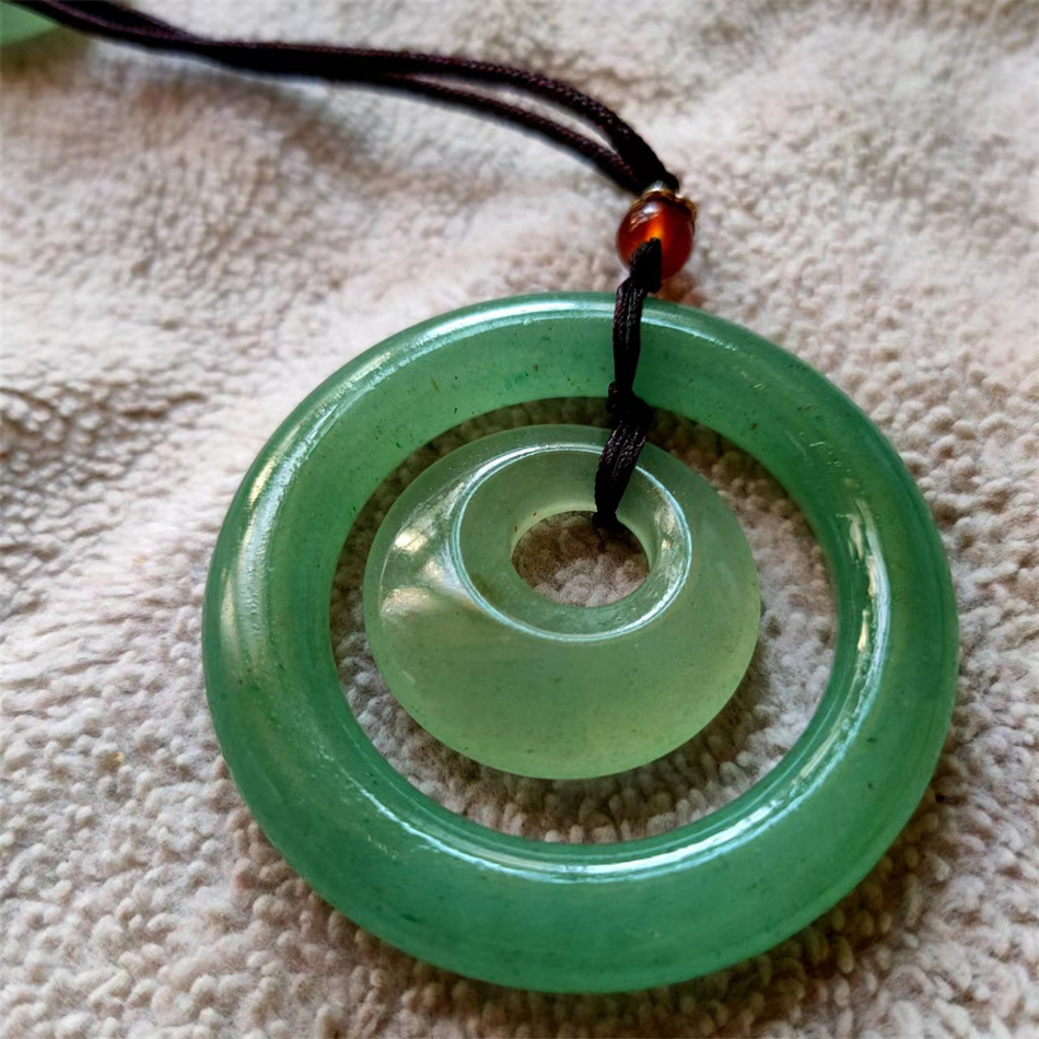 印度东陵玉平安扣吊坠 翡翠色原石玉坠男女款挂件批发-阿里巴巴