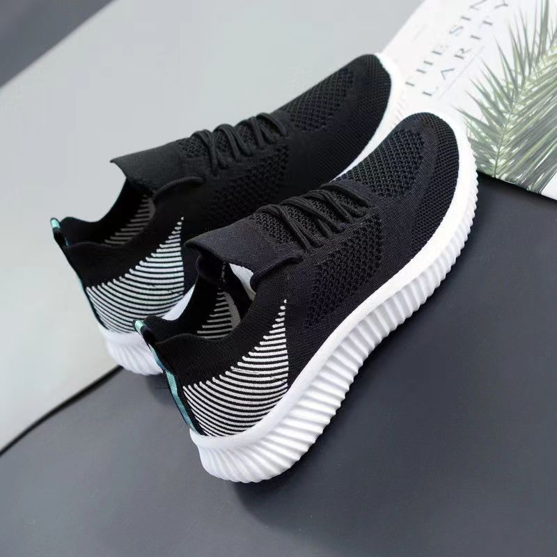 One Piece Dropshipping Summer Zhenfei Knitmesh Cloth Shoes Hollow out Old Beijing Female Tennis Shoes Comfortable Flat Sports Casual Shoes