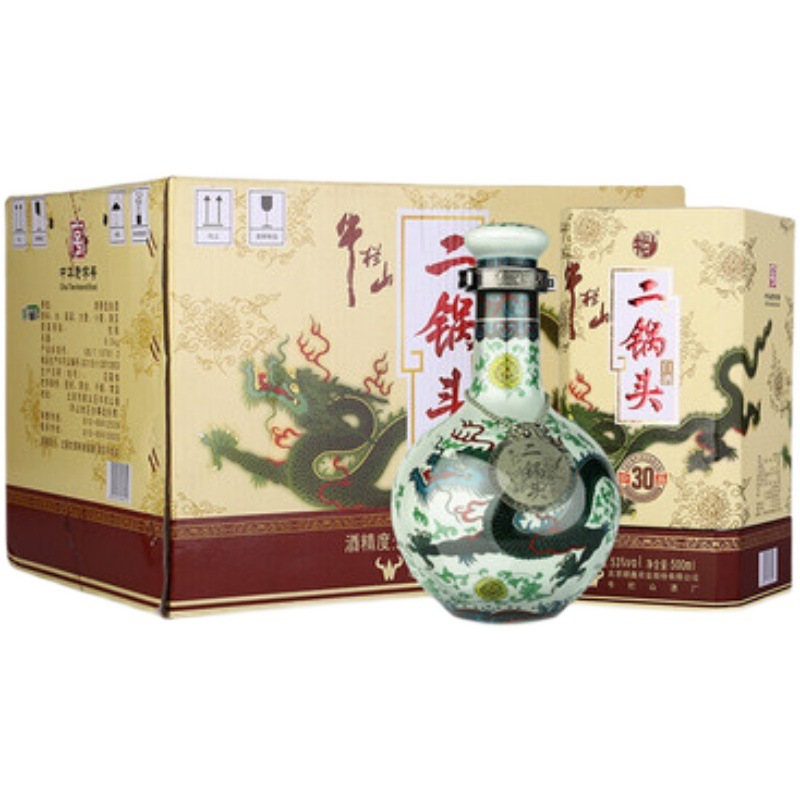 牛栏山二锅头珍品三十年53度牛栏山青龙30年500ml*6瓶清香型白酒