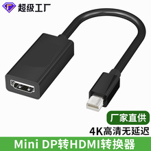 迷你dp转hdmi线4K高清雷电转接线mini dp to hdmi电脑电视转换器