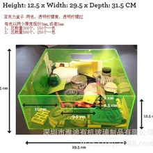 深圳龙岗雅迪有机玻璃制品，亚克力收纳透明盒,有机玻璃棉简盒