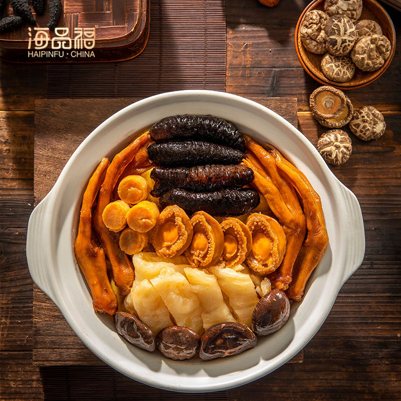 海鼎汇团圆大盆菜海参鲍鱼花胶礼盒速冻半成品加热即食海鲜三斤装