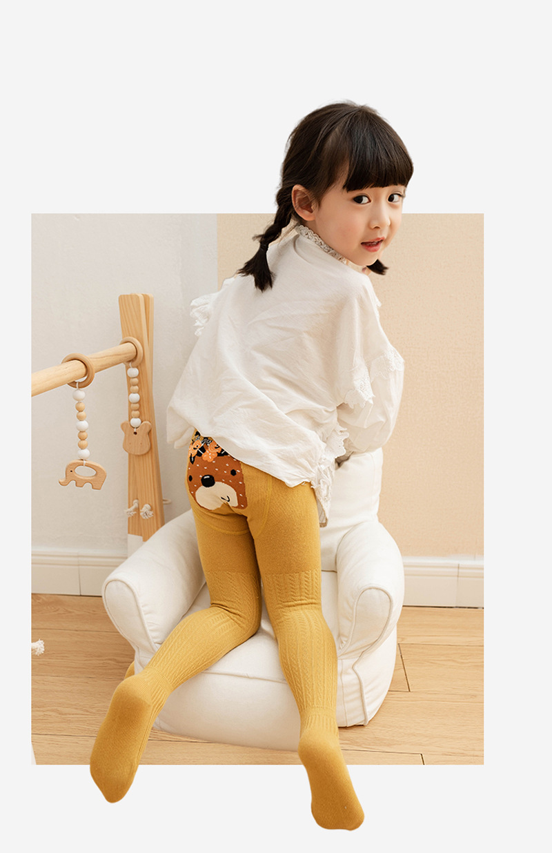 2021春季新款 屁股卡通儿童连裤袜 婴儿大pp裤袜 宝宝打底裤 袜子