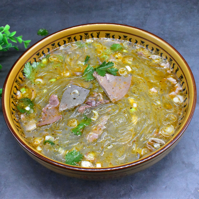 巨野大谢集罐子汤菏泽名吃羊杂汤羊骨粉条汤山东特产鲁汇元