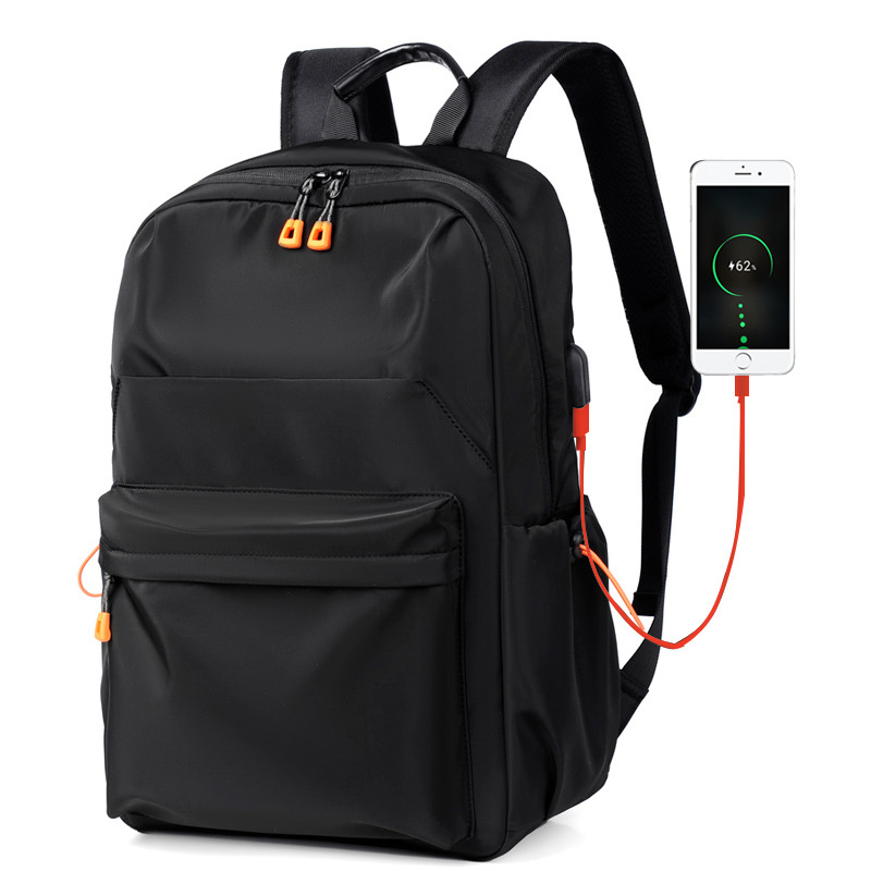 2022 Spring New Casual Stylish and Lightweight Black Computer Bag Large Capacity Travel Bag Backpack Wholesale