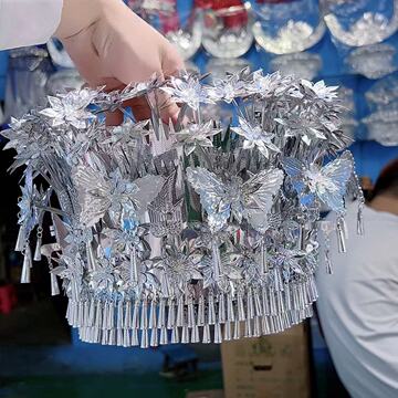新款少数民族苗族银饰帽子贵州广西云南苗族特色帽子民族头饰饰品