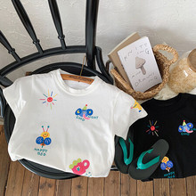 MY4256儿童短袖2024夏季新款童装男童韩版卡通印花t恤