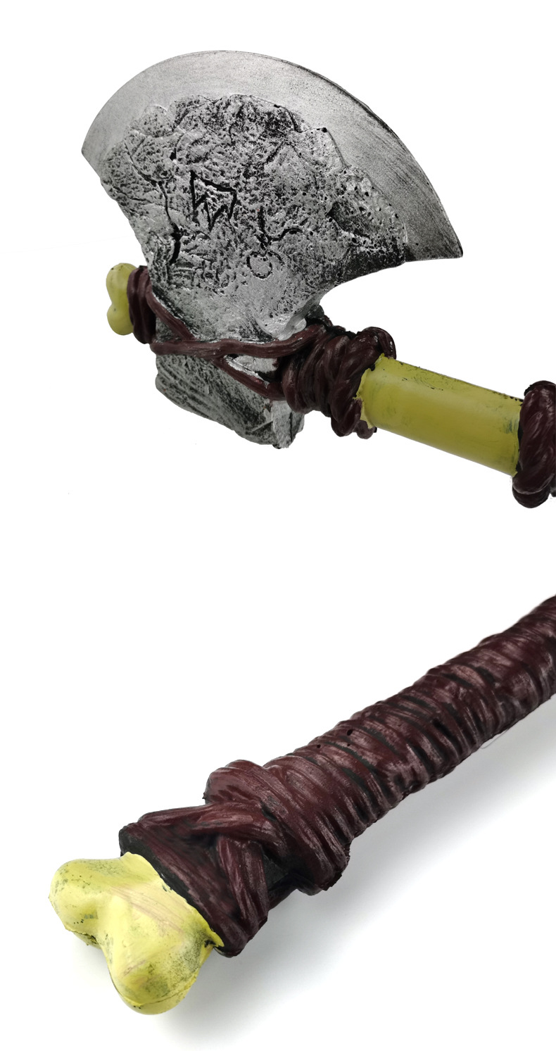动漫武器生日礼物cosplay舞台演出道具橡胶模型pu橡胶斧子斧头