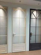 法式复古玻璃门简约老铁门卫生间厨房厕所轻奢平开门不规则门