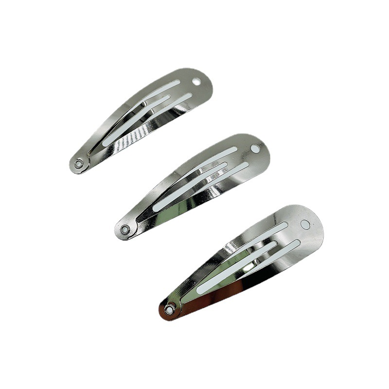 广州加厚款韩式【4cm5cm6cm】水滴带孔bb夹头饰品 发饰配件