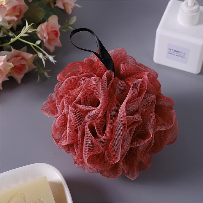 Bath Foaming Net Ball Shower Gel Foaming Bath Ball Bathroom Bath Rubbing Shower Flower plus-Sized 40G Wholesale