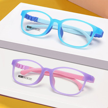 新款超轻硅胶儿童眼镜框架4-9岁男女小孩儿童近视眼镜框批发8813