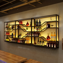 酒架酒柜置物架墙上壁挂式酒架子展示架酒吧吧台餐厅创意铁艺