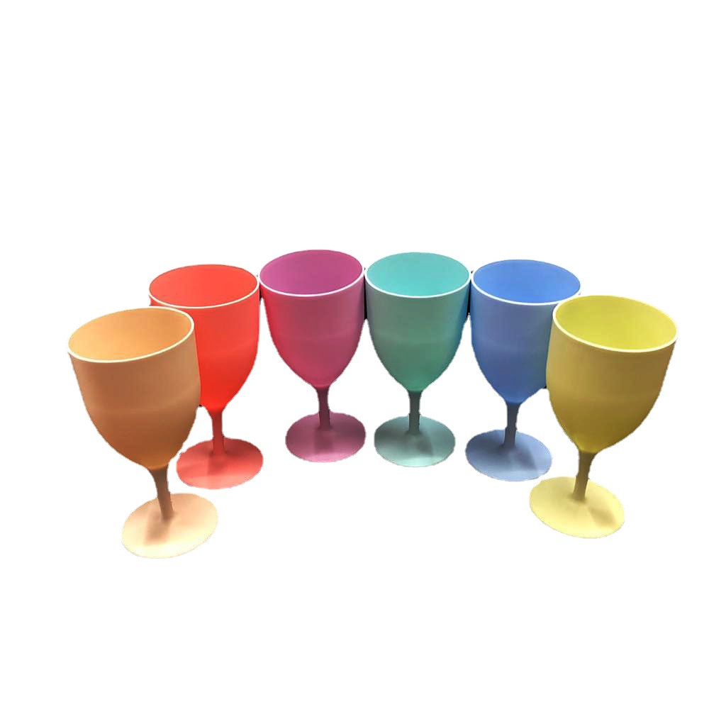 goblet frosted red wine glass plastic goblet champagne wine glass brandy glass rs-200797