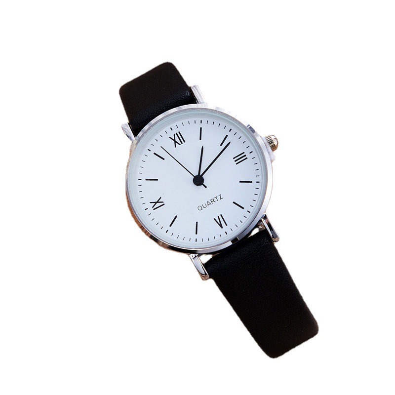 New Roman Cross-Border New Arrival Simple Women's Watch Simple Cute Student Girls Belt Watch in Stock Wholesale