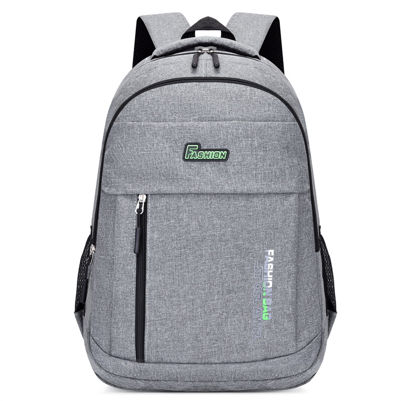 2023 New Pure Color Simple Casual Backpack Large Capacity School Bag Waterproof Schoolbag Business Commute Computer Bag