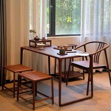 新中式阳台茶桌椅组合实木家用茶台禅意茶桌小户型茶几泡茶台一体