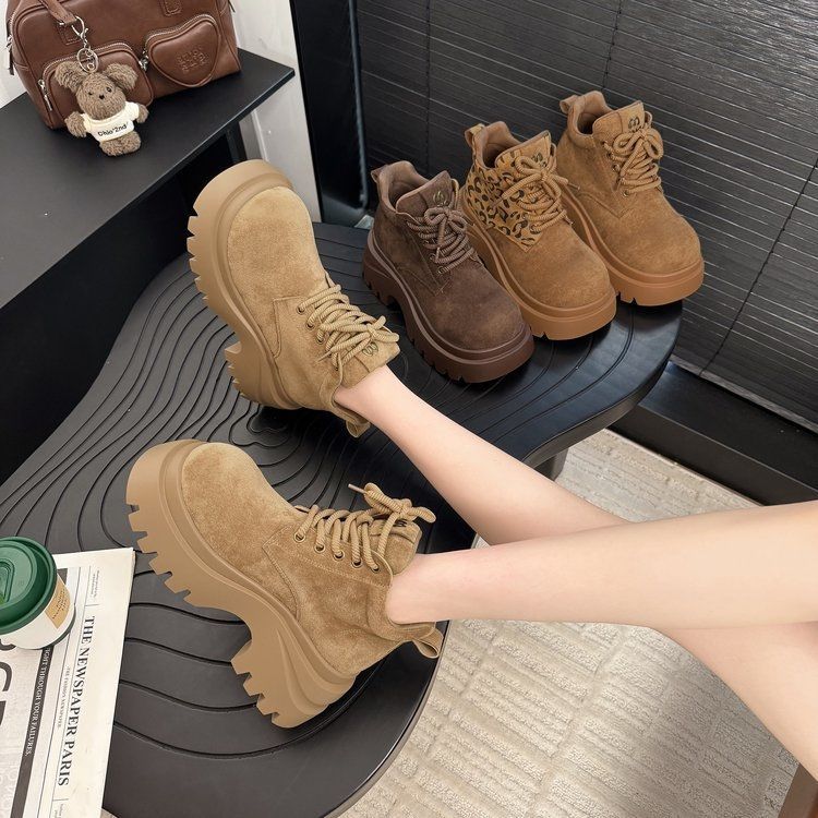 雪地靴女2025秋冬新款加厚大棉鞋运动休闲厚底中帮老爹鞋短靴