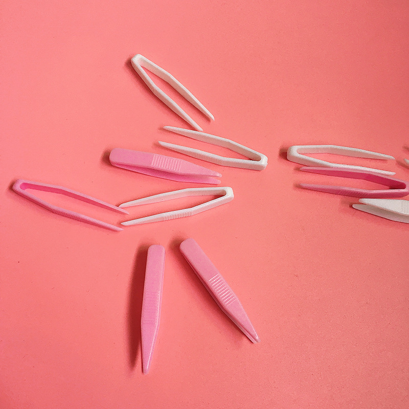 a062蕾丝双眼皮贴镊子 面膜夹子 美容夹子 塑料镊子 双眼皮贴镊子