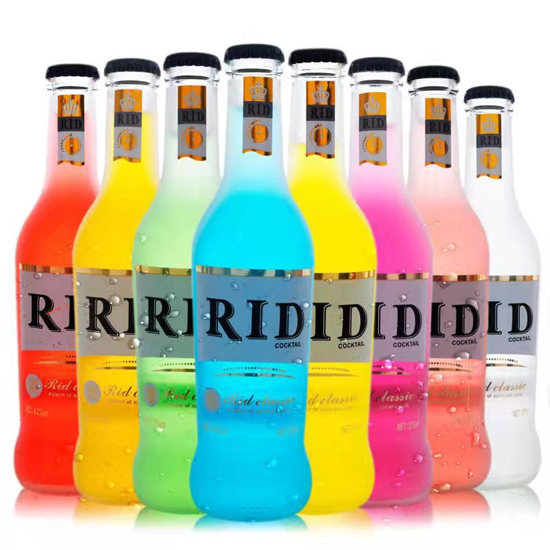 RID锐渡鸡尾酒洋酒果酒低度女生瓶装学生酒275ml*24瓶整箱批发价