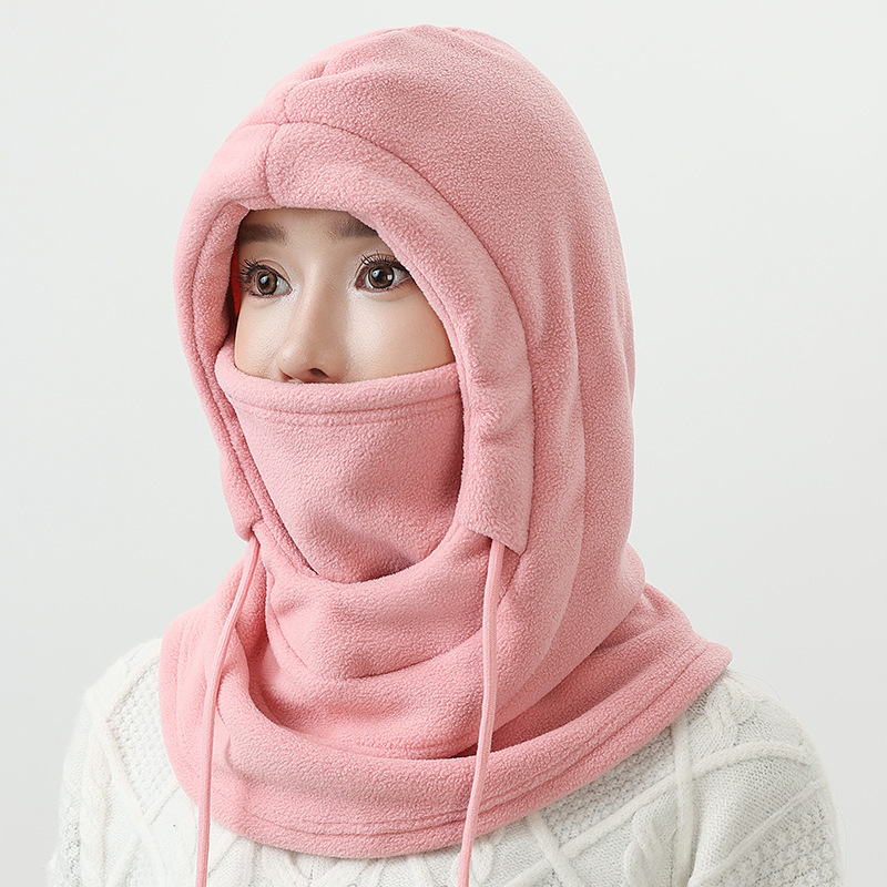 冬季户外骑行头套帽子滑雪防风防寒保暖加绒加厚护颈