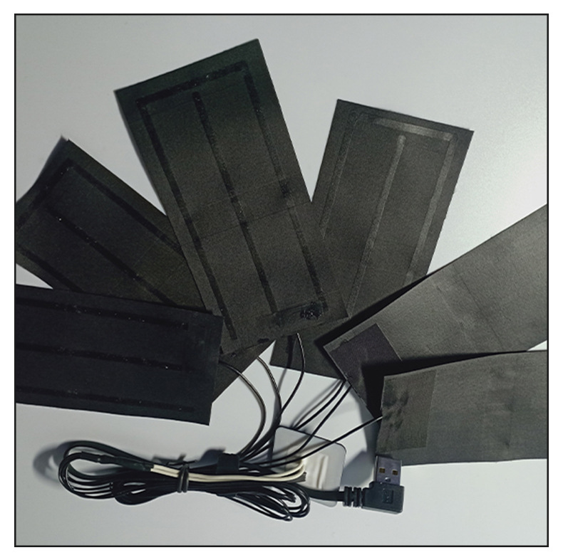 石墨烯衣服发热膜服装发热片护腰护膝石墨烯发热布一拖三