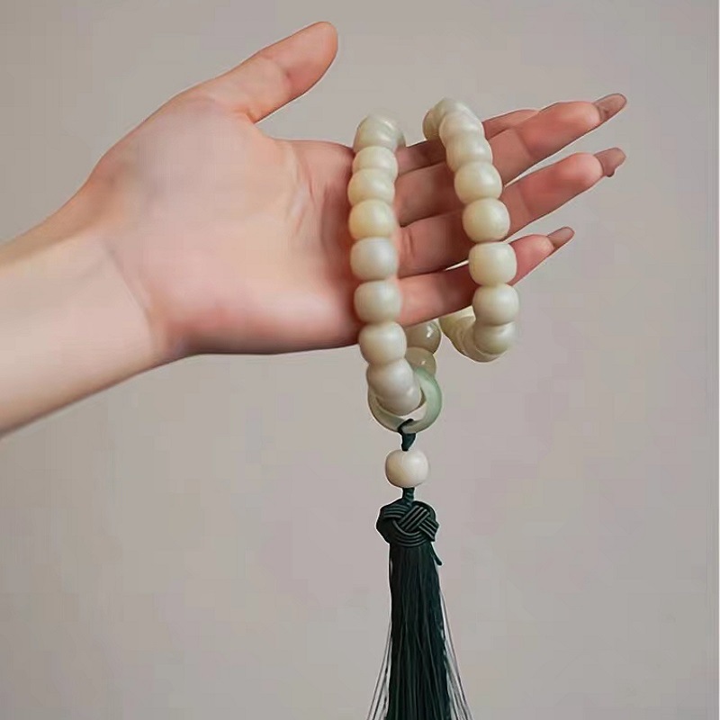 Original Chiang-Nan Misty Rain Bodhi Seeds Bracelet for Women Bodhi Root Crafts Plate Hand-Held Buddha Beads Bracelet for Men Bodhi Seed