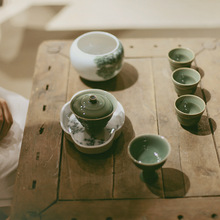 7WP3批发|宋青书院|《越窑青瓷》葫芦纳福茶杯 个人杯 盖碗 茶碗