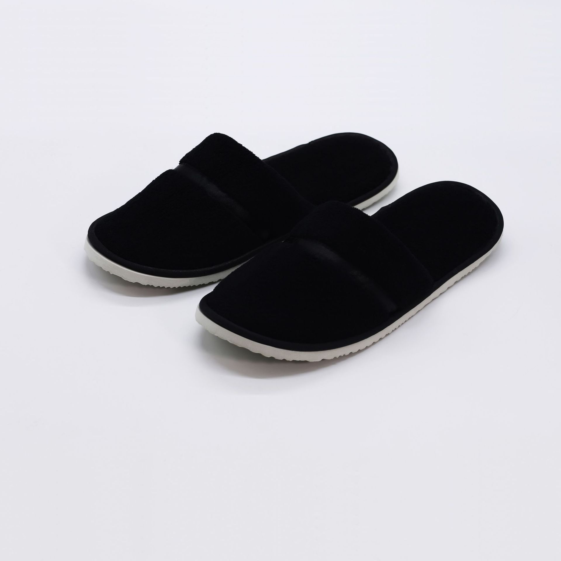 Wholesale Hotel Disposable Slippers Men and Women Couple Coral Fleece Non-Slip Thickened Beauty Salon Hospitality Household Slippers