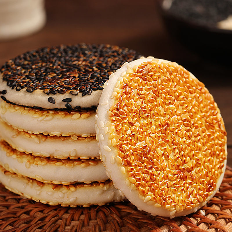 喜饼黄石港饼湖北特产芝麻饼老人零食老式点心传统休闲食品独立站
