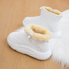 回力雪地靴女鞋加绒加厚2023冬季新款厚底保暖外穿棉鞋面包鞋1207