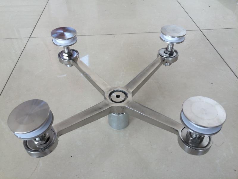 加厚220型304不锈钢驳接爪头玻璃抓手幕墙爪点驳接件雨棚支架配件