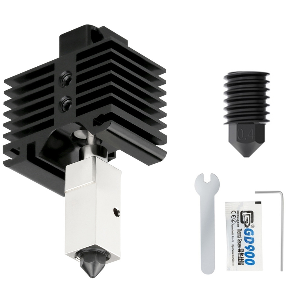 拓竹X1P1P系列3D打印机升级高温耐磨可拆卸硬化钢喷嘴挤出头热端