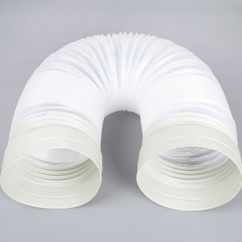 烟道排风管吸油烟机塑料烟管pvc加厚通风烟管伸缩150-160排烟管