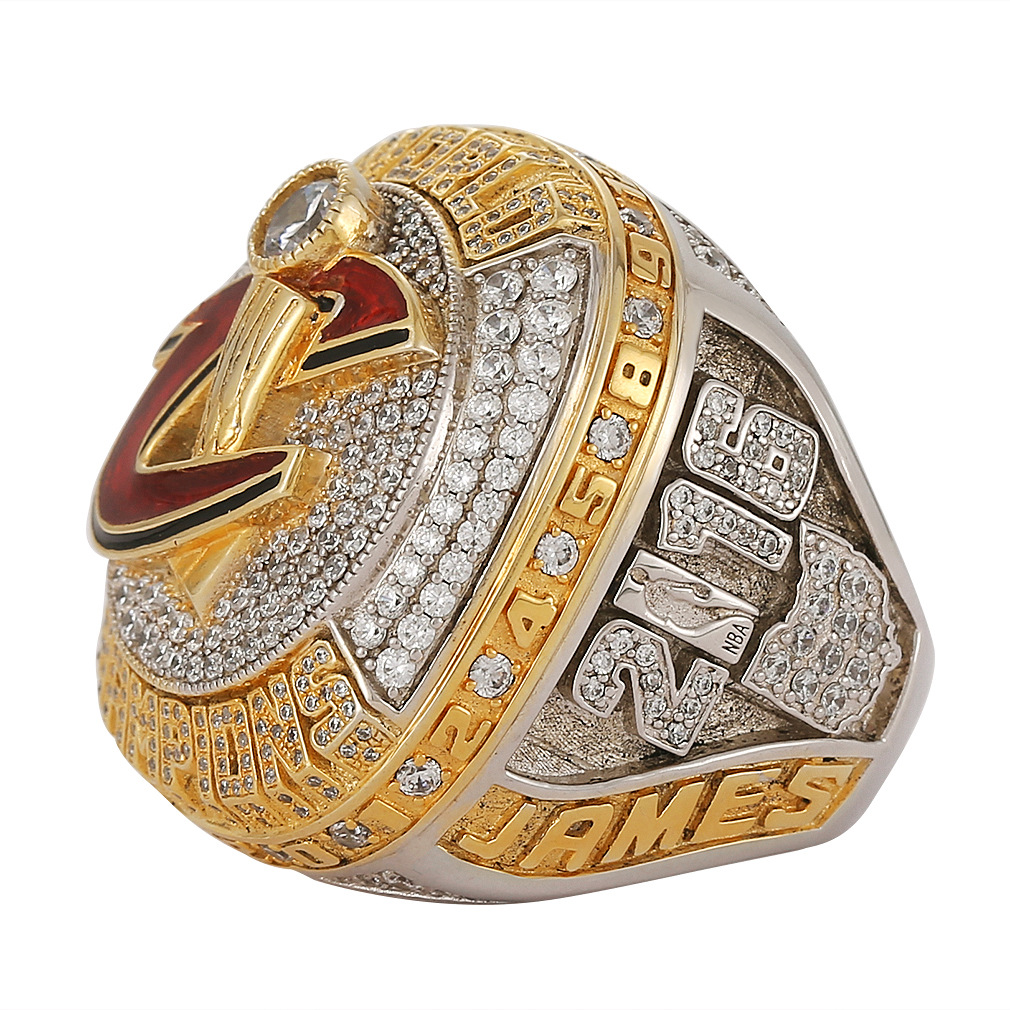 篮球nba2016年克利夫骑士队总冠军戒指詹姆斯mvp球迷男士指环
