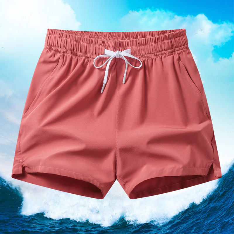 男士短裤夏季百搭运动大码休闲跑步纯色弹力宽松五分裤透气中裤子