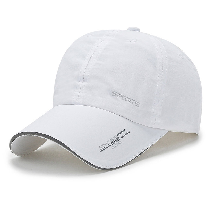 Spring and Summer New Sun Hat Fashion Sports Breathable Peaked Cap Outdoor Travel Baseball Cap Reflective Stripe Quick-Drying Cap