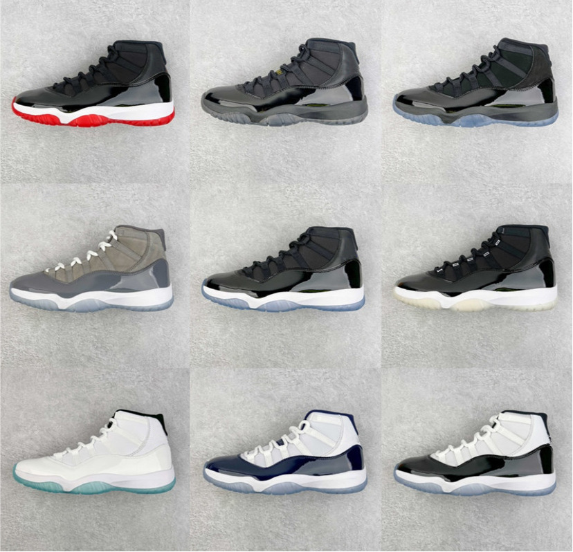 aj11康扣大魔王满天星高低帮鞋乔11黑红男女篮球鞋莆田鞋外贸专供