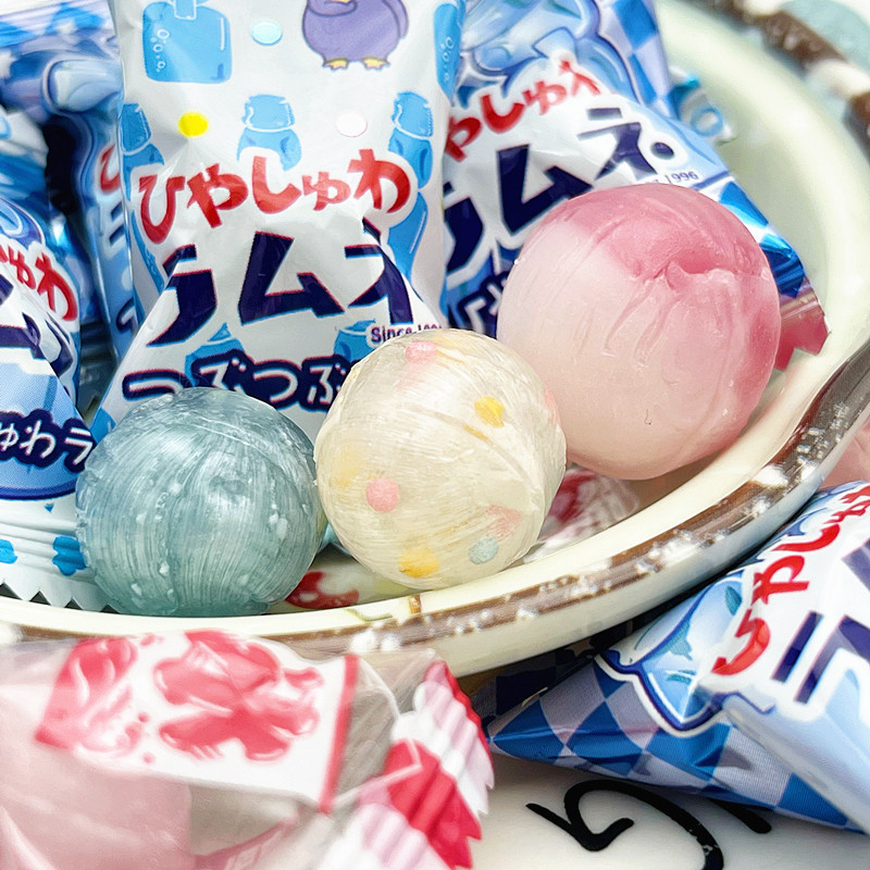 日本扇雀饴senjaku波子汽水味硬糖柠檬什锦糖果少女儿童零食