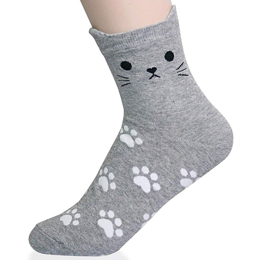 American Pet Day International Cat Day Socks Spring and Summer New Cartoon Three-Dimensional Ears Adult Tube Socks