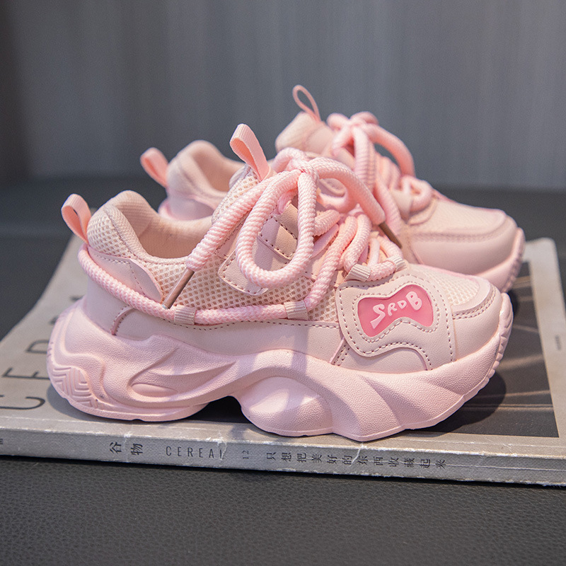 儿童运动鞋2024新款网面老爹鞋女童鞋子中大童休闲春秋百搭潮鞋