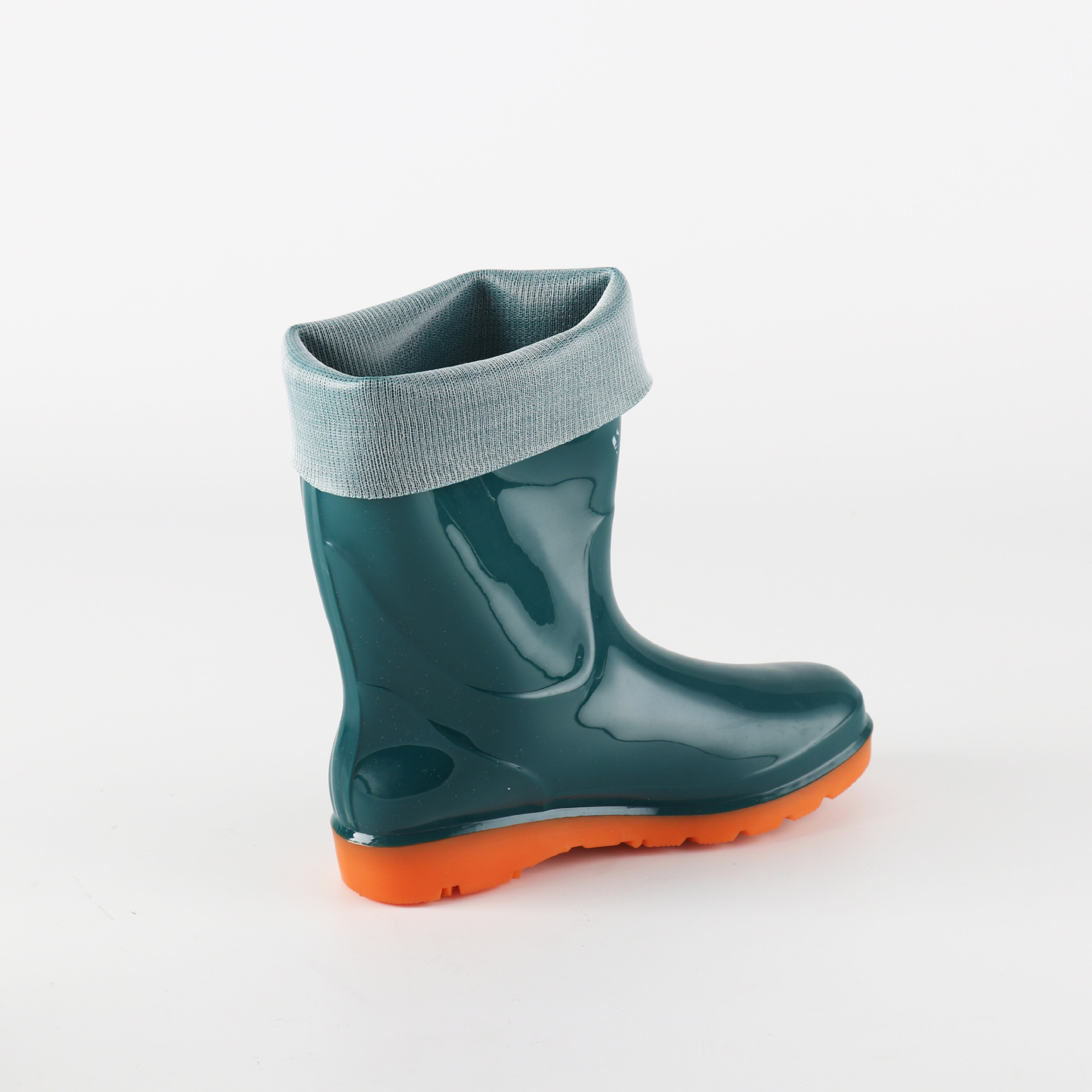 加工 中筒牛筋底女士雨鞋 劳保纯色帮高30cm雨靴水鞋水靴女可定制