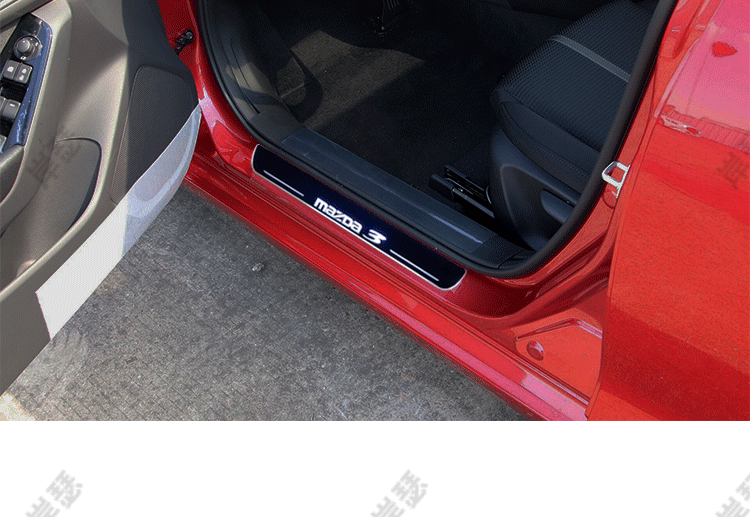 适用于马自达3昂克赛拉流光迎宾踏板汽车发光门槛条脚踏板led动态