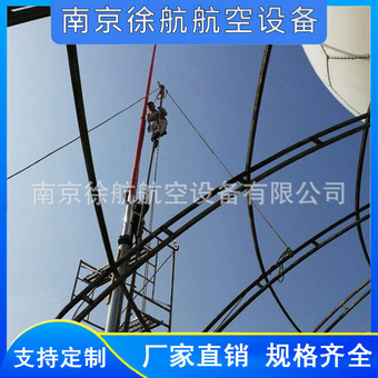 青岛雷达基站复合绝缘接闪器安装  气象观象台玻璃钢避雷针厂家