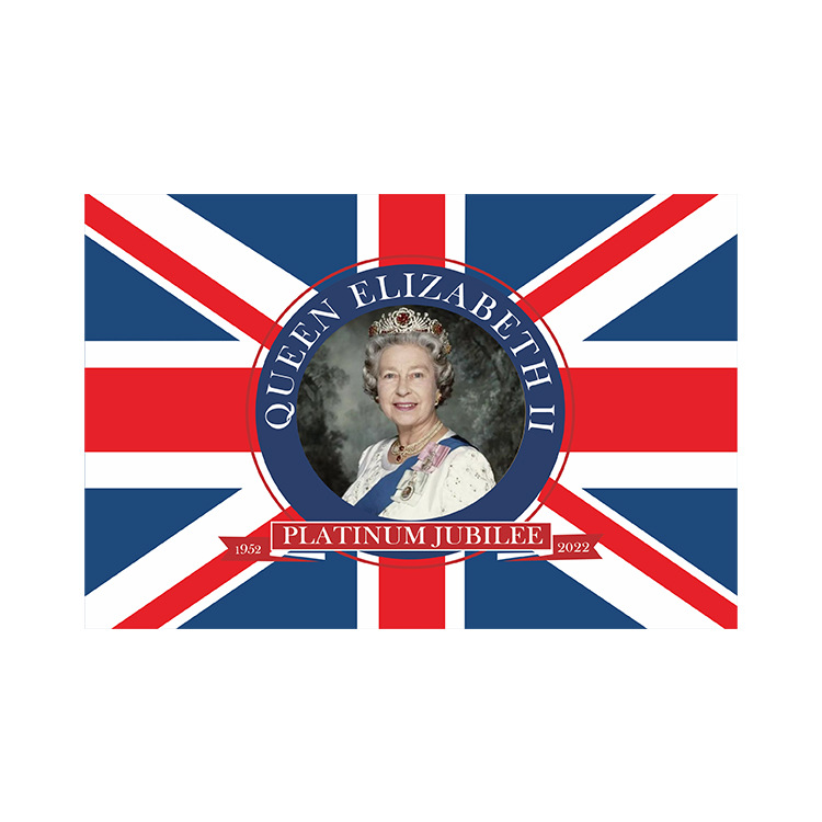 跨境英国女皇三角旗装饰 伊丽莎白二世串旗英国女王旗帜 厂家直销