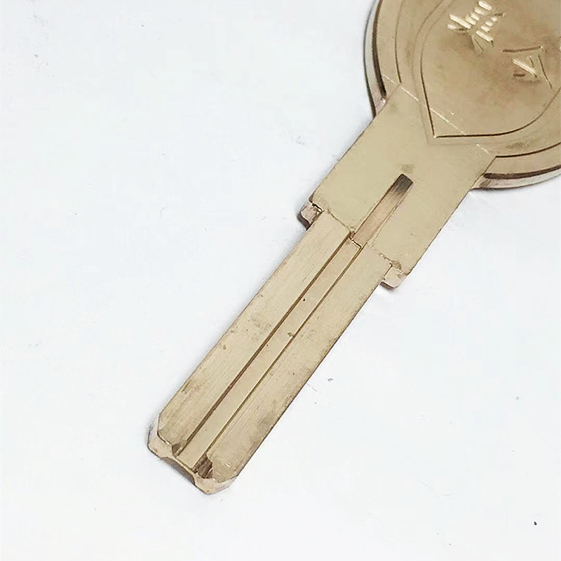 85mm双面叶片内铣槽防盗锁钥匙胚子