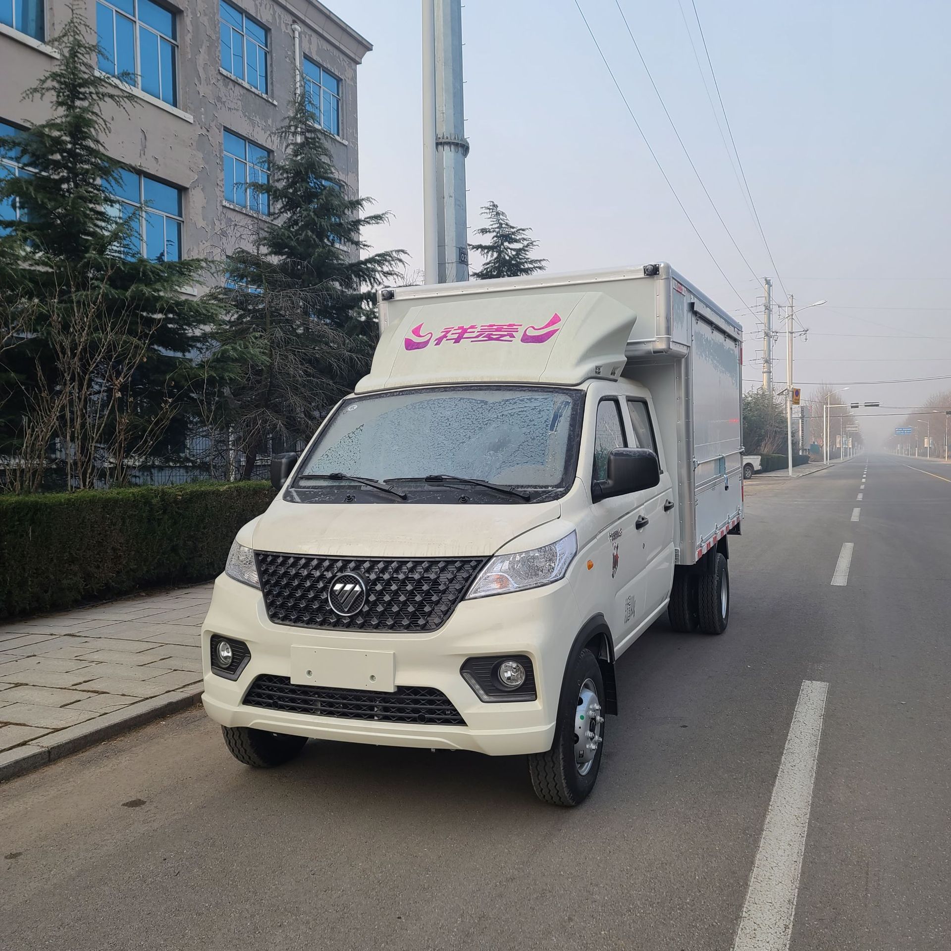 鸿星达牌福田祥菱v3双排翼展车 创业摆摊神器 网红翼展车