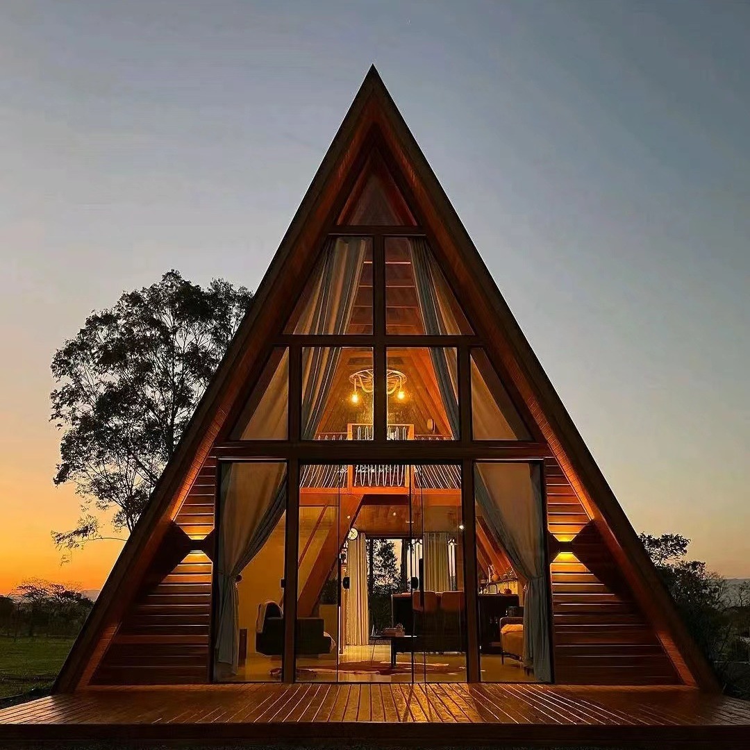 精美木屋可移动木屋别墅移动小型木房子生态景观小别墅设计