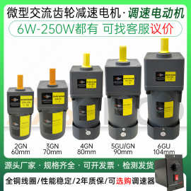 调速电动机AC220V微型交流减速电机6W40W90W120W250W功率速比齐全
